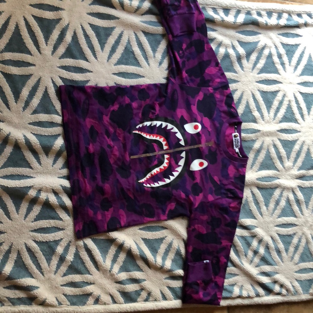 Bape Purple Monster Camo Long Sleeve